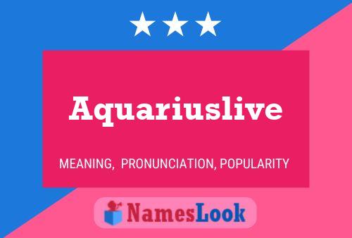 ملصق اسم Aquariuslive