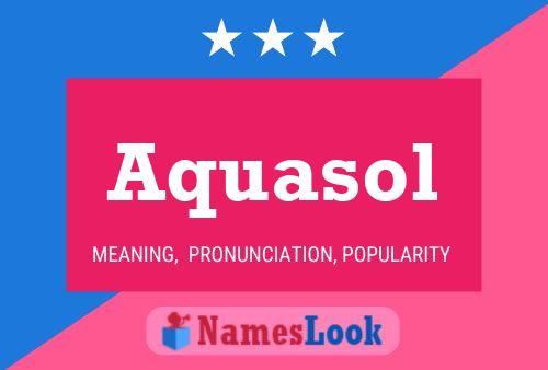 ملصق اسم Aquasol