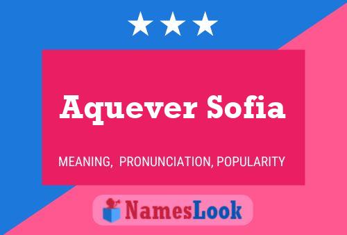 ملصق اسم Aquever Sofia