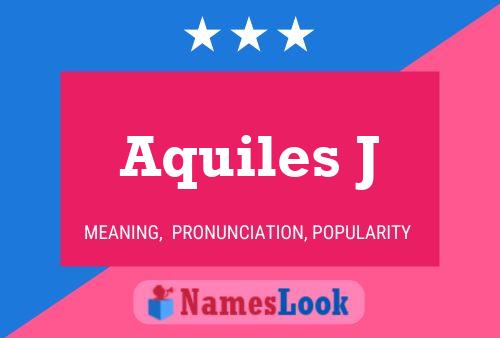 ملصق اسم Aquiles J