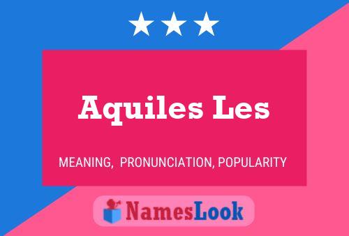 ملصق اسم Aquiles Les