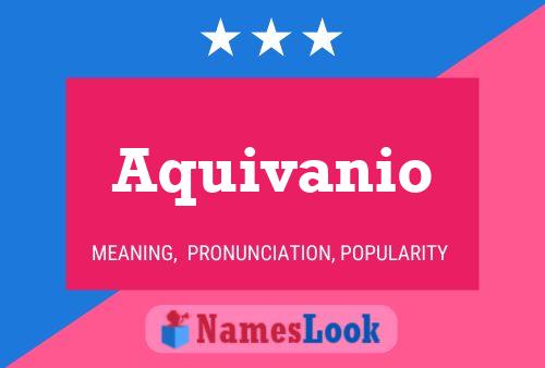 ملصق اسم Aquivanio