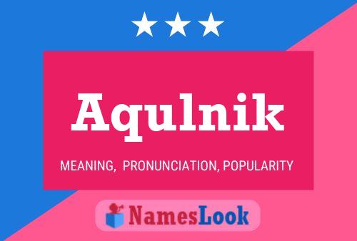 ملصق اسم Aqulnik