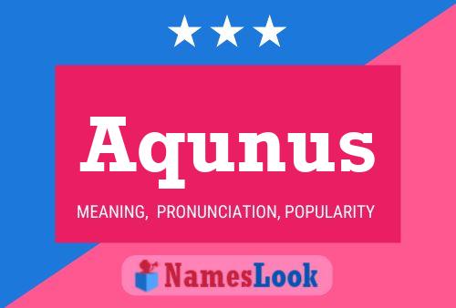 ملصق اسم Aqunus