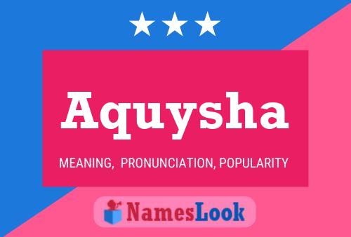 ملصق اسم Aquysha