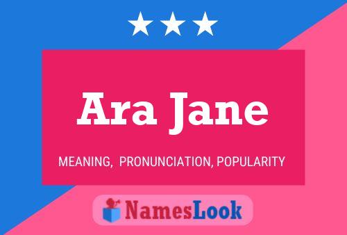 ملصق اسم Ara Jane