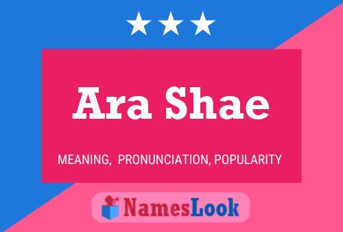 ملصق اسم Ara Shae