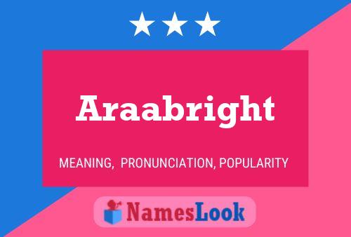 ملصق اسم Araabright