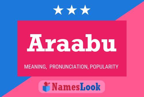 ملصق اسم Araabu