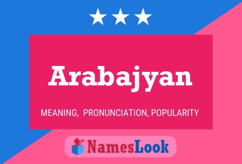 ملصق اسم Arabajyan