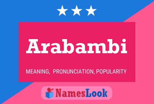 ملصق اسم Arabambi