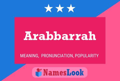 ملصق اسم Arabbarrah