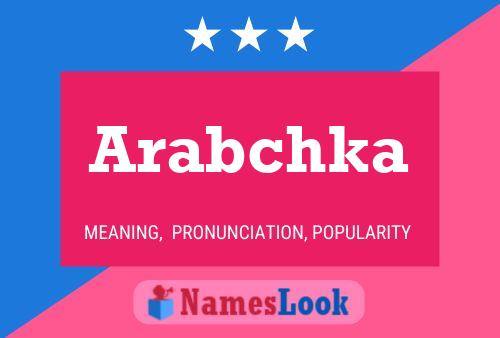 ملصق اسم Arabchka