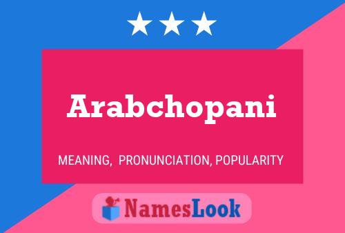 ملصق اسم Arabchopani