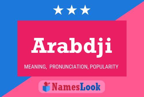 ملصق اسم Arabdji