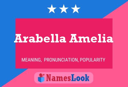 ملصق اسم Arabella Amelia