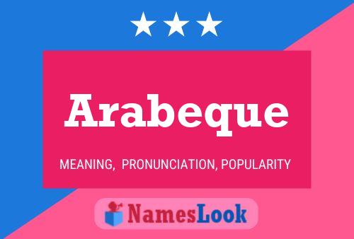 ملصق اسم Arabeque