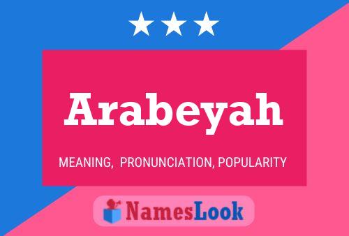 ملصق اسم Arabeyah