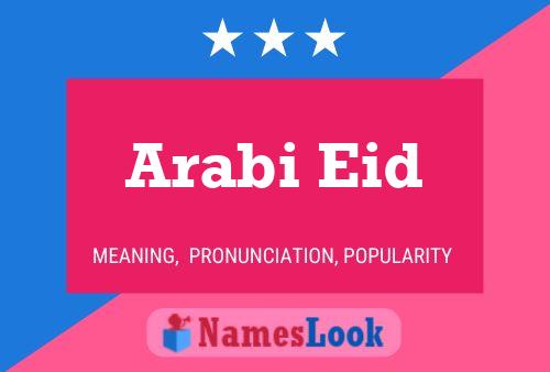 ملصق اسم Arabi Eid