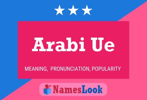 ملصق اسم Arabi Ue