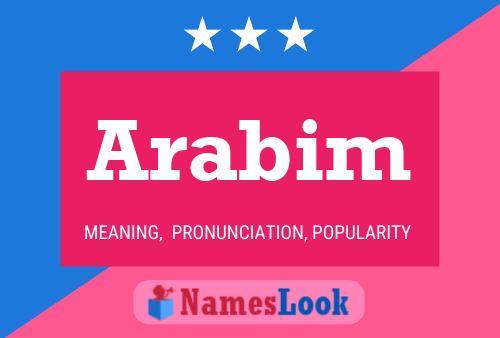 ملصق اسم Arabim