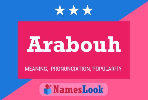 ملصق اسم Arabouh