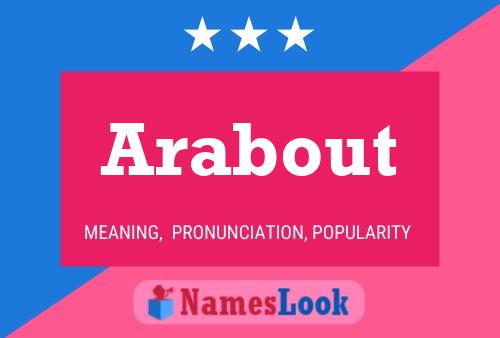 ملصق اسم Arabout