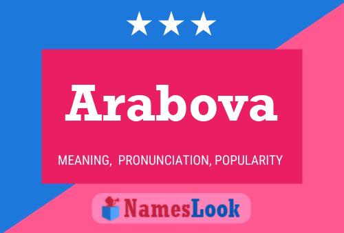 ملصق اسم Arabova