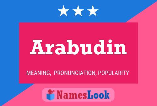 ملصق اسم Arabudin