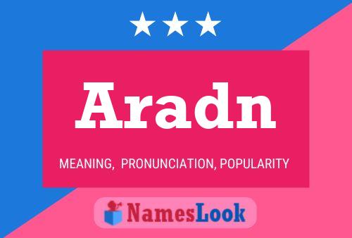 ملصق اسم Aradn