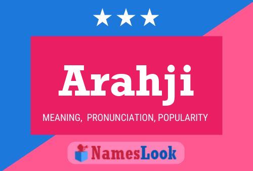 ملصق اسم Arahji