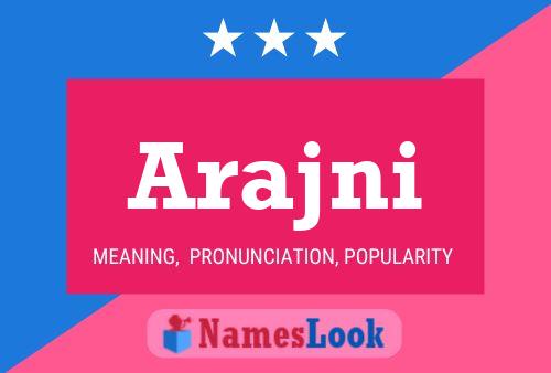 ملصق اسم Arajni