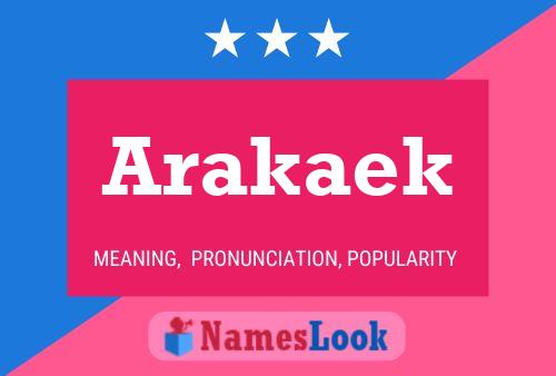 ملصق اسم Arakaek