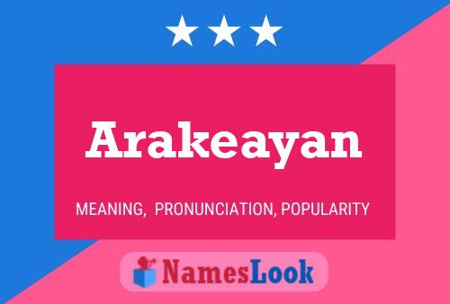 ملصق اسم Arakeayan