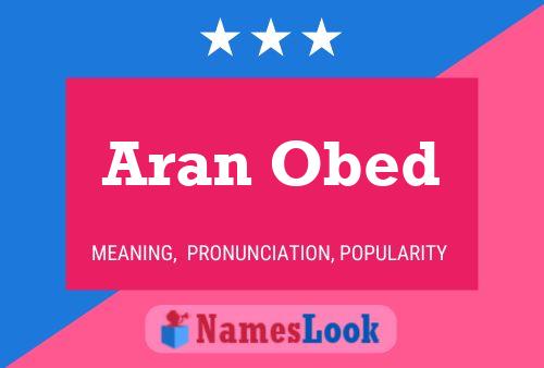 ملصق اسم Aran Obed