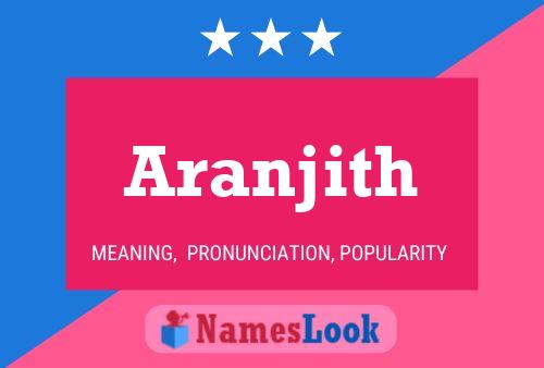 ملصق اسم Aranjith