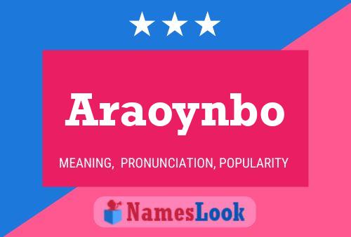 ملصق اسم Araoynbo