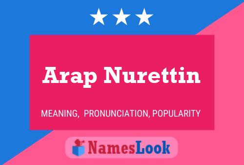 ملصق اسم Arap Nurettin