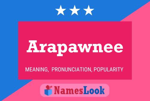 ملصق اسم Arapawnee