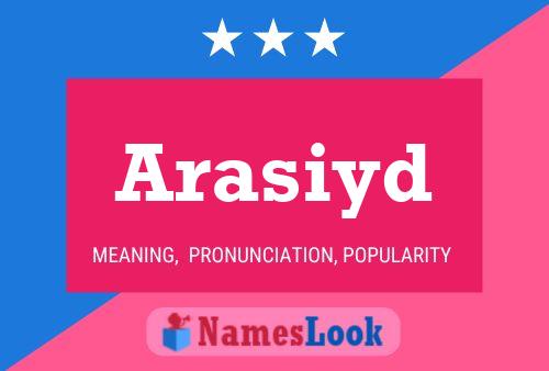 ملصق اسم Arasiyd