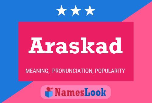 ملصق اسم Araskad