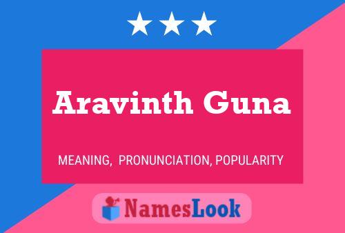 ملصق اسم Aravinth Guna