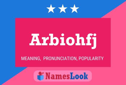 ملصق اسم Arbiohfj