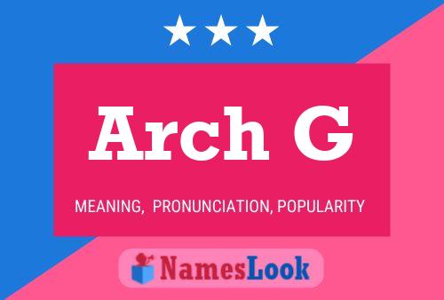 ملصق اسم Arch G