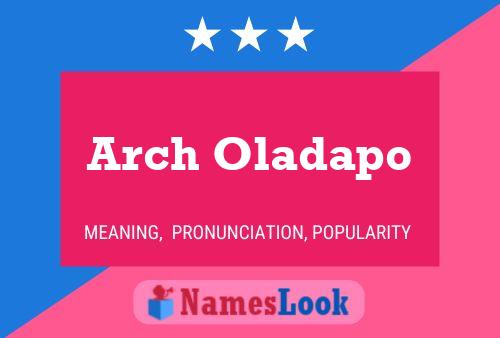 ملصق اسم Arch Oladapo