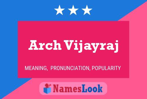 ملصق اسم Arch Vijayraj