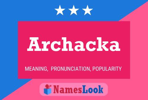 ملصق اسم Archacka