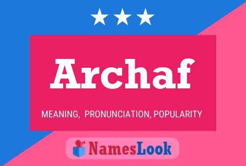 ملصق اسم Archaf