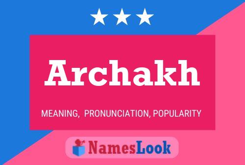 ملصق اسم Archakh