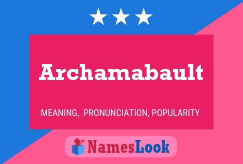 ملصق اسم Archamabault